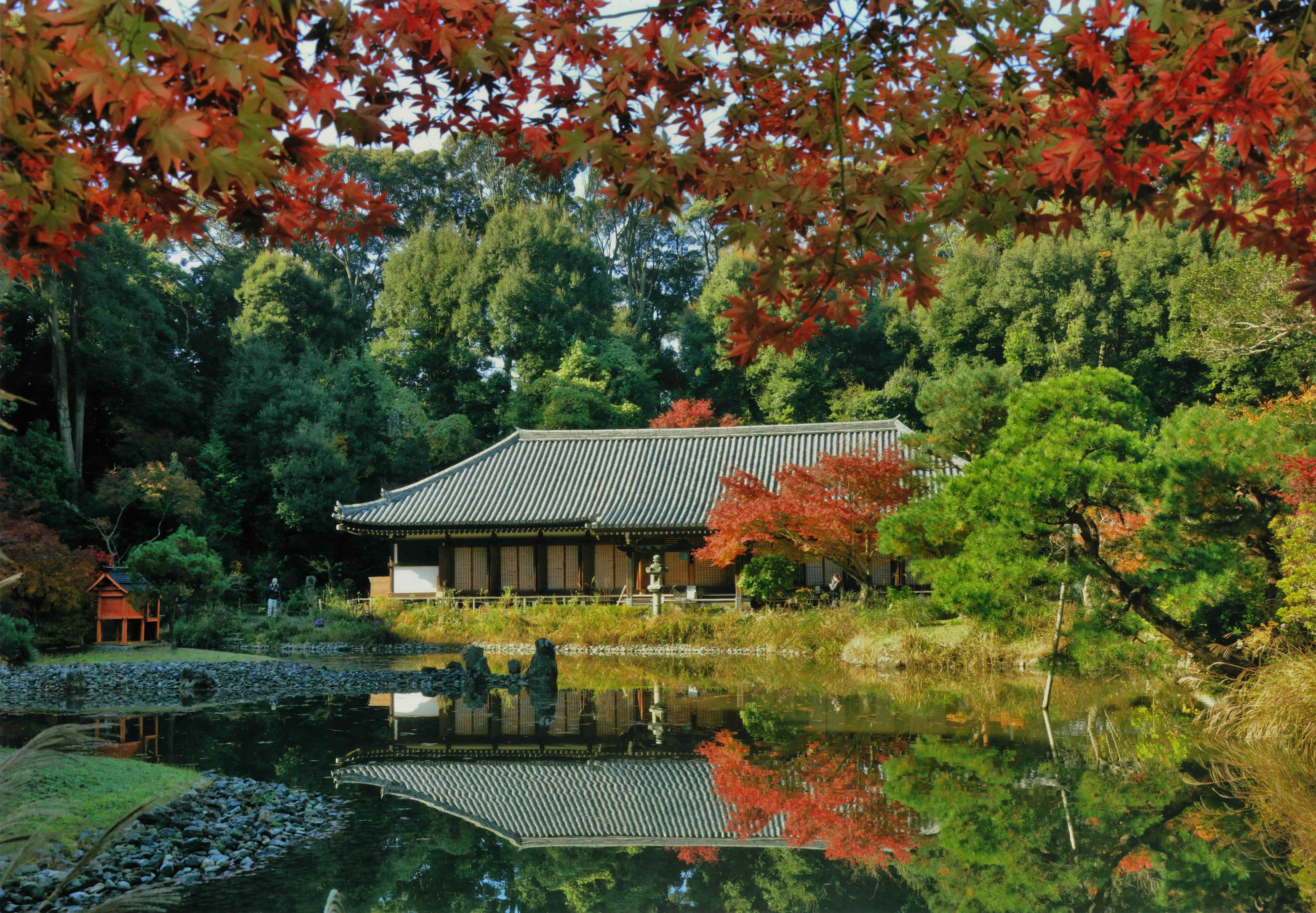 極楽浄土が表現された浄瑠璃寺（九体寺）